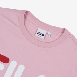 Fila Linear Logo - Miesten Poolopaita - Pinkki | FI-23008